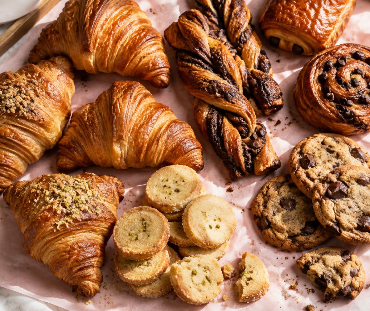 Flaky pastries and cookies